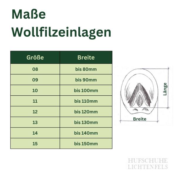 Wollfilzsohlen (1 Paar) - Kopie